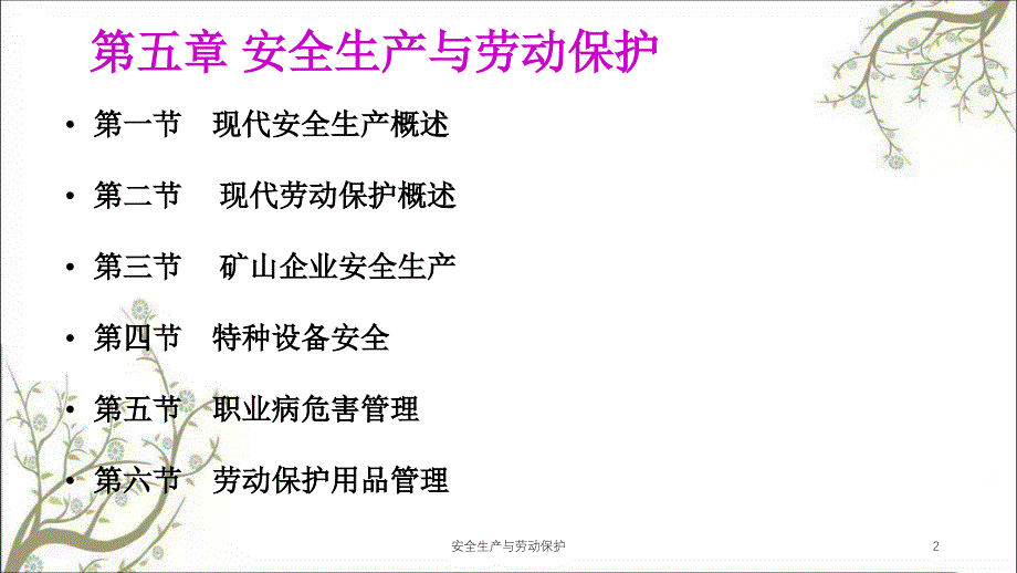 安全生产与劳动保护PPT课件_第2页