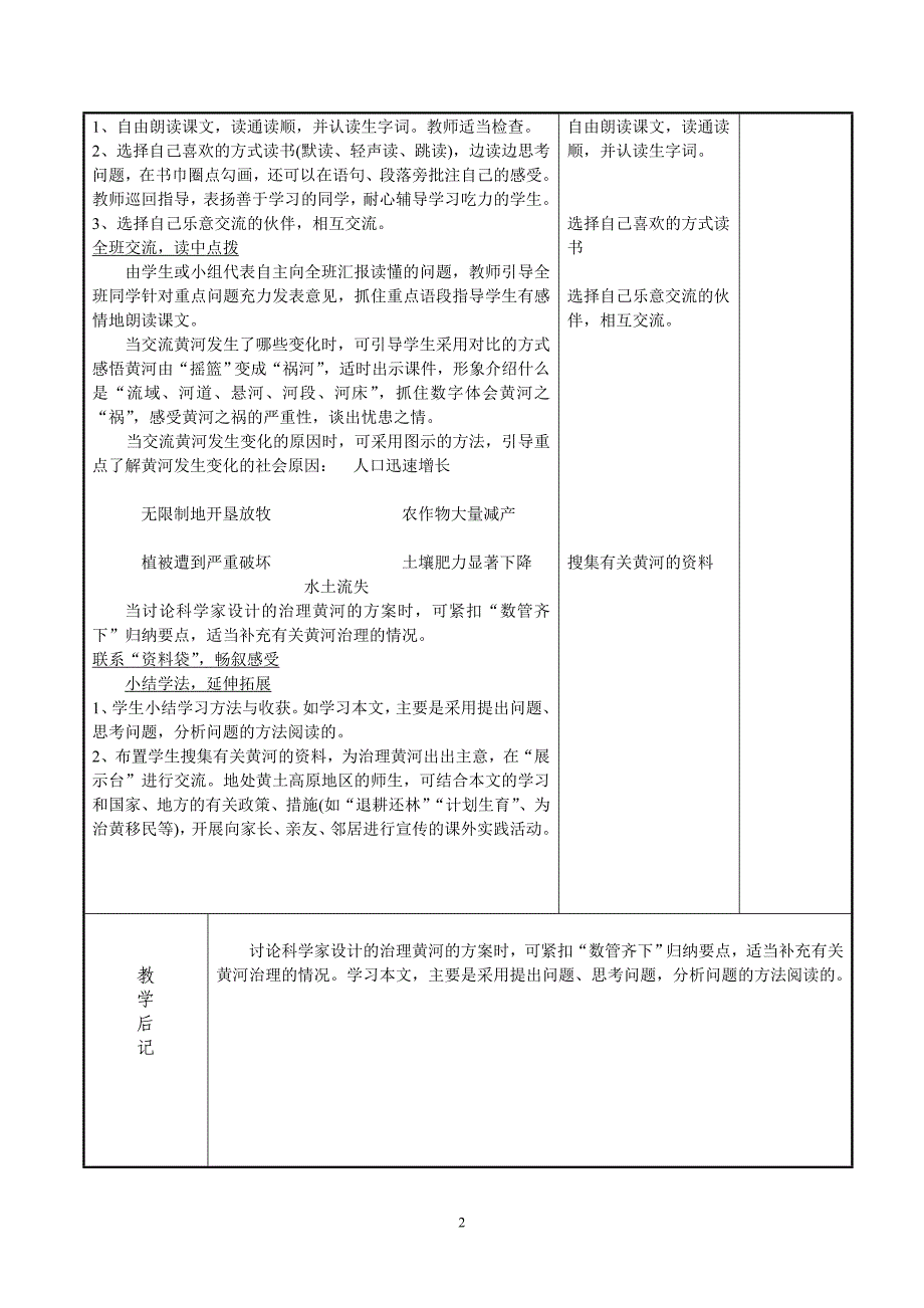 人教版四年级语文下册第三单元电子教案_第2页