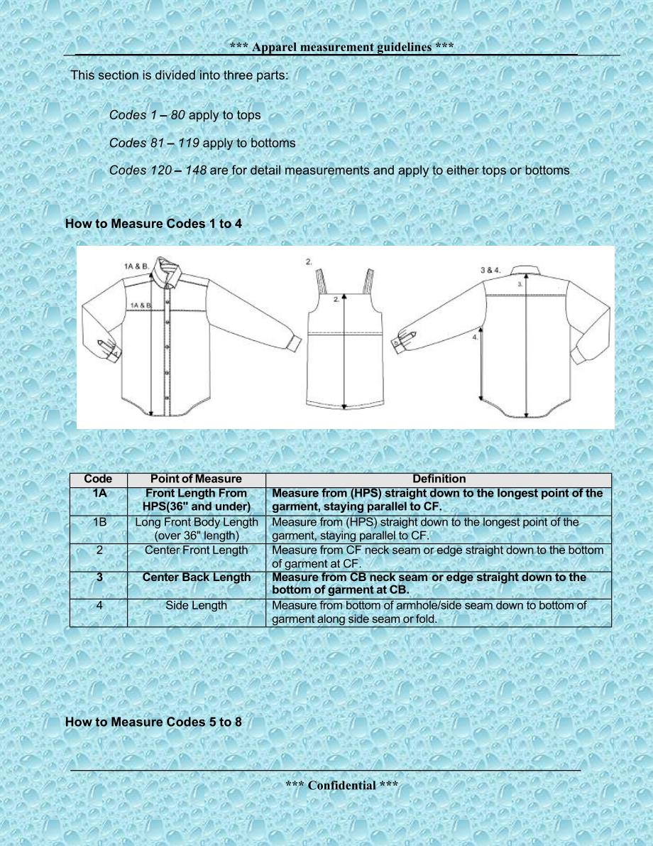 服装尺寸度量方法图解_第2页