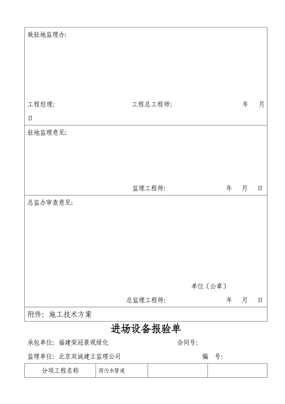 分项工程开工报告(全套表格)(1)_第3页