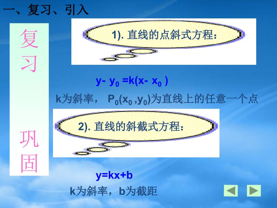 湖南省桃江四中高二数学3.2.2两点式方程课件_第2页