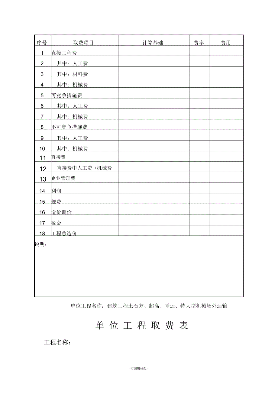 工程预算书格式_第4页