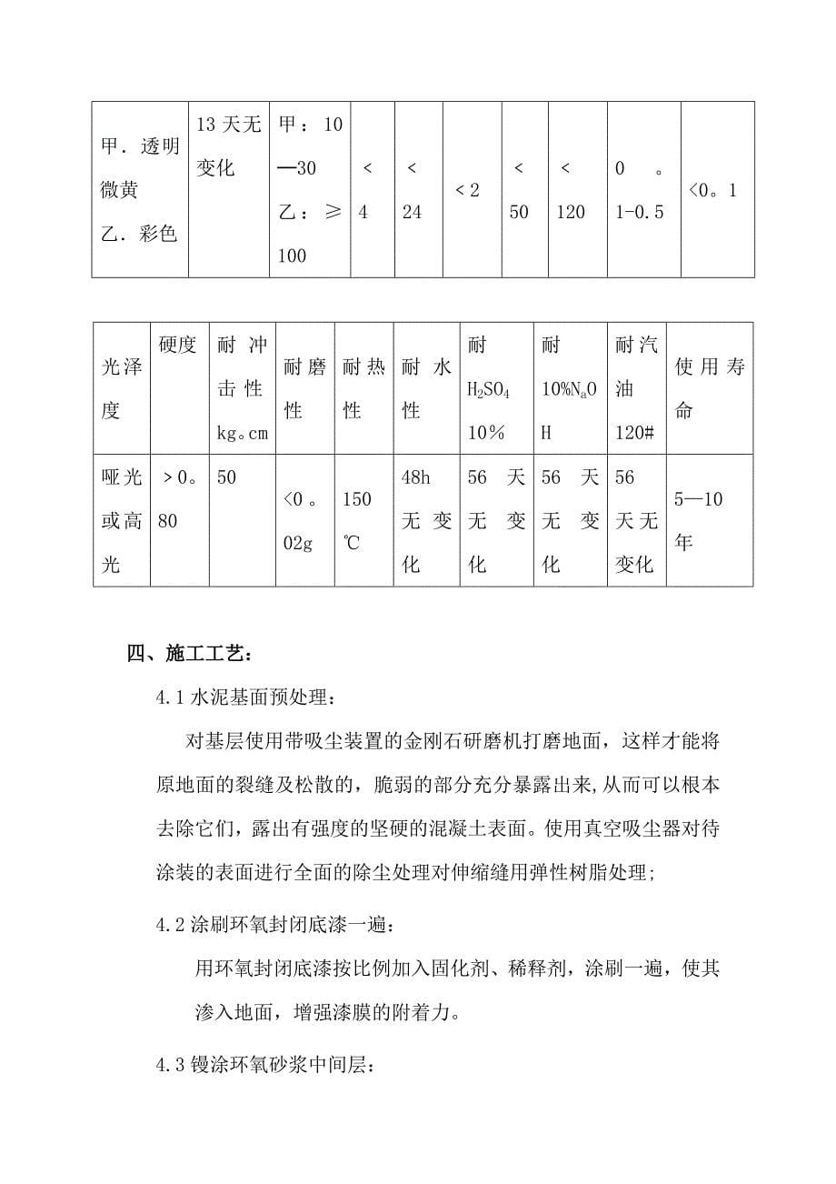 地平漆施工方案 -_第5页