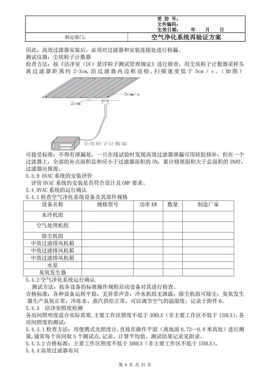 带风险评估的空调系统验证方案_第4页