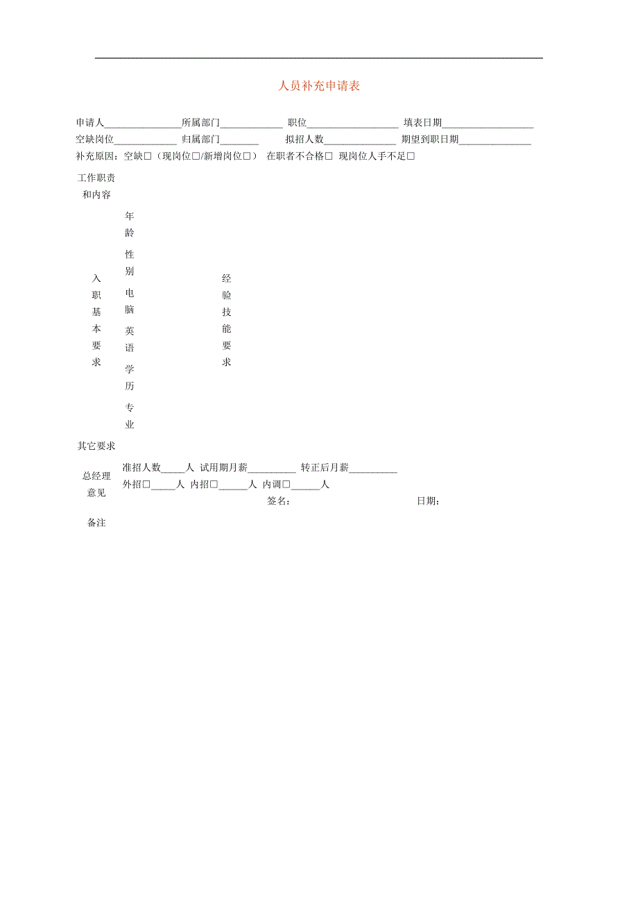 人员补充申请表_第1页