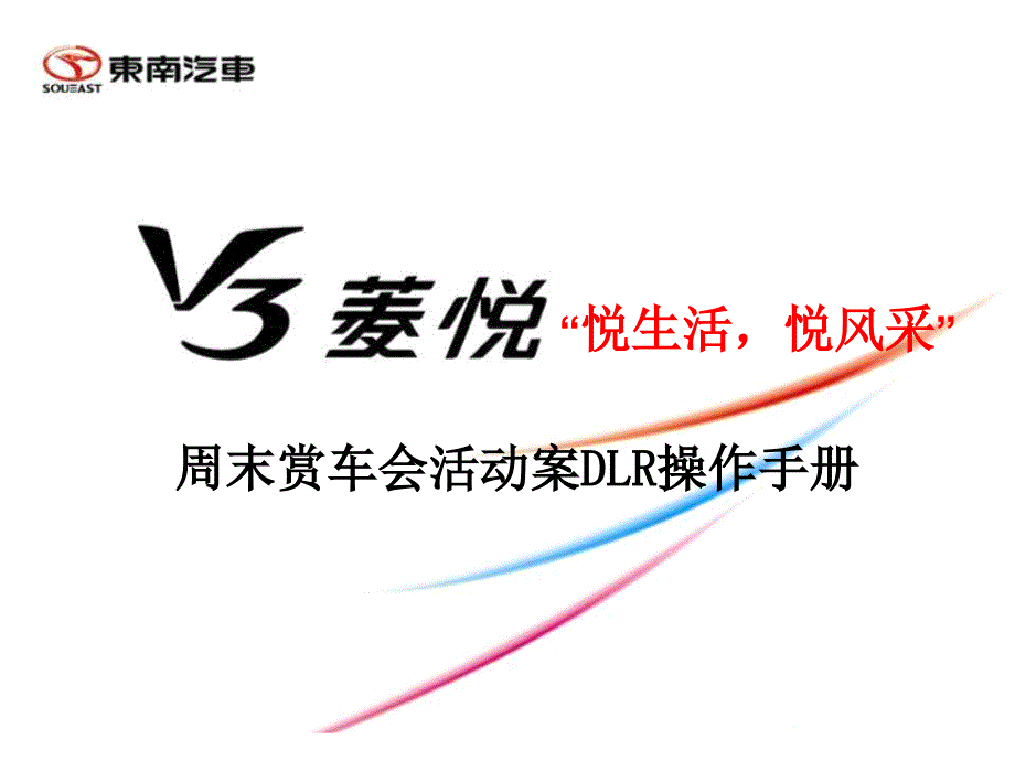 东南汽车周末赏车会活动案DLR操作手册_第1页