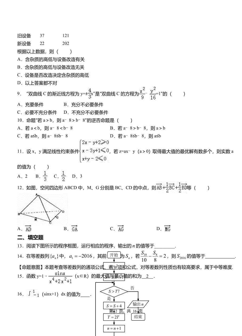 班戈县高级中学2018-2019学年上学期高二数学12月月考试题含解析_第2页