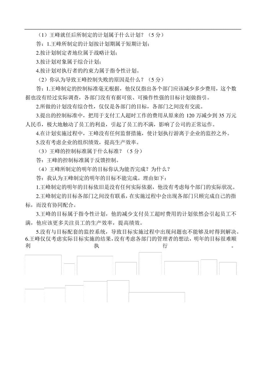 管理学案例分析和学习管理学的感悟_第5页