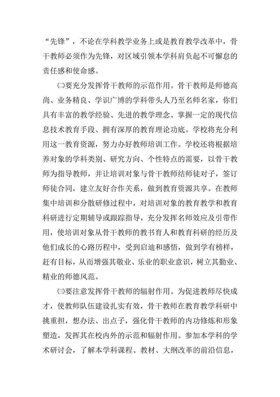 校长在全校骨干教师颁证大会上的讲话_第5页