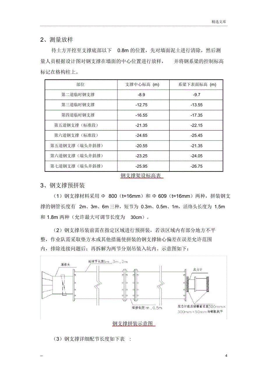 钢支撑施工技术交底_第4页