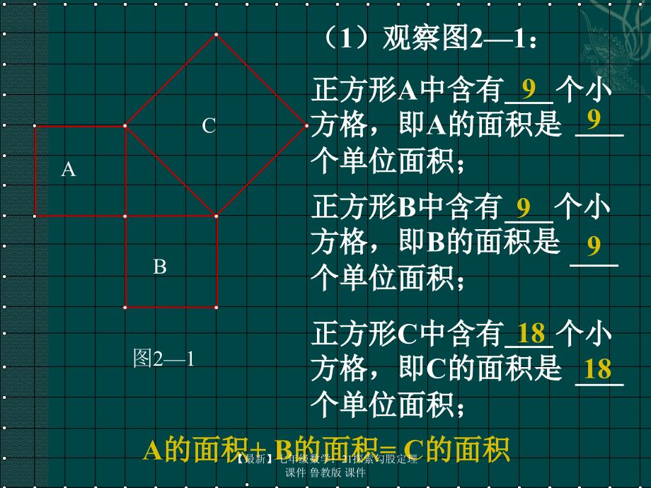 最新七年级数学21探索勾股定理课件鲁教版课件_第2页