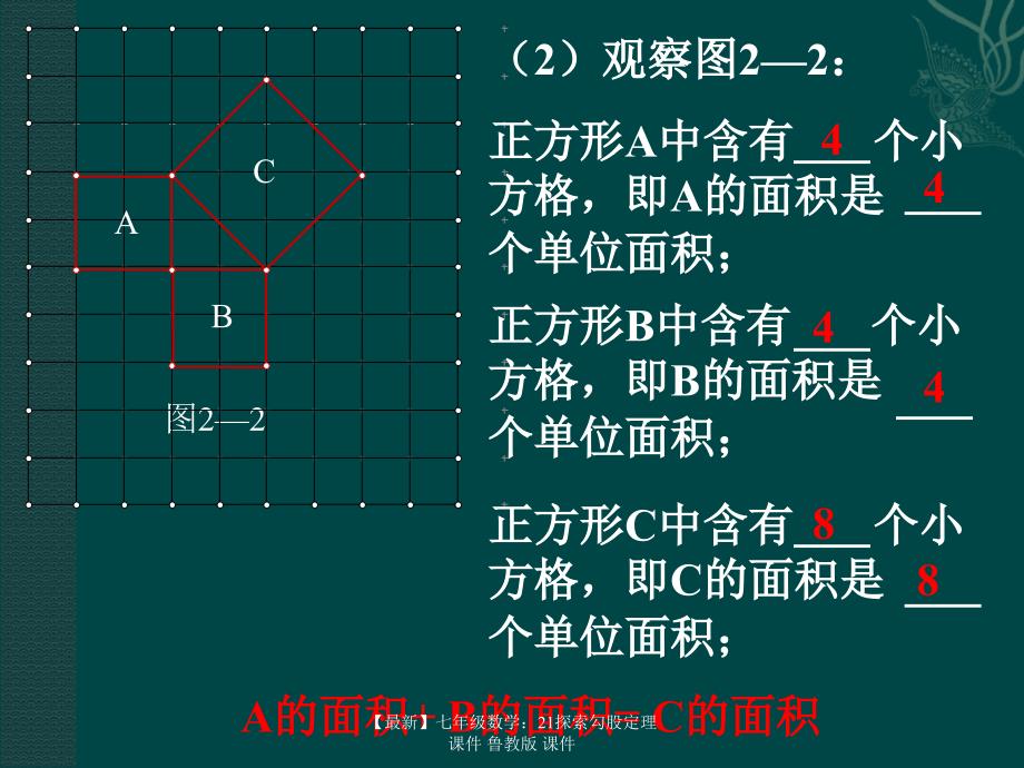 最新七年级数学21探索勾股定理课件鲁教版课件_第3页