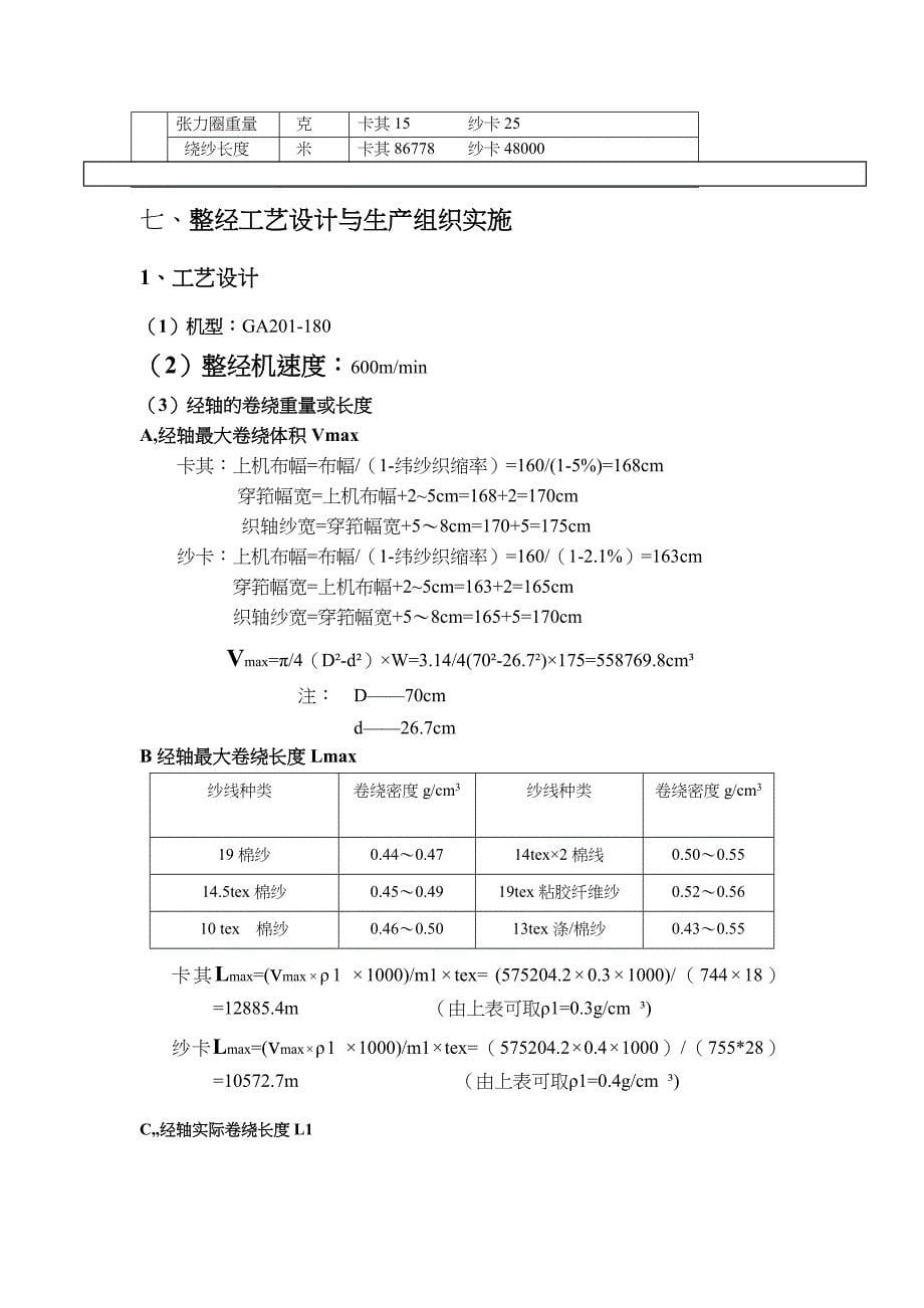 涤棉府绸工艺设计和实施_第5页