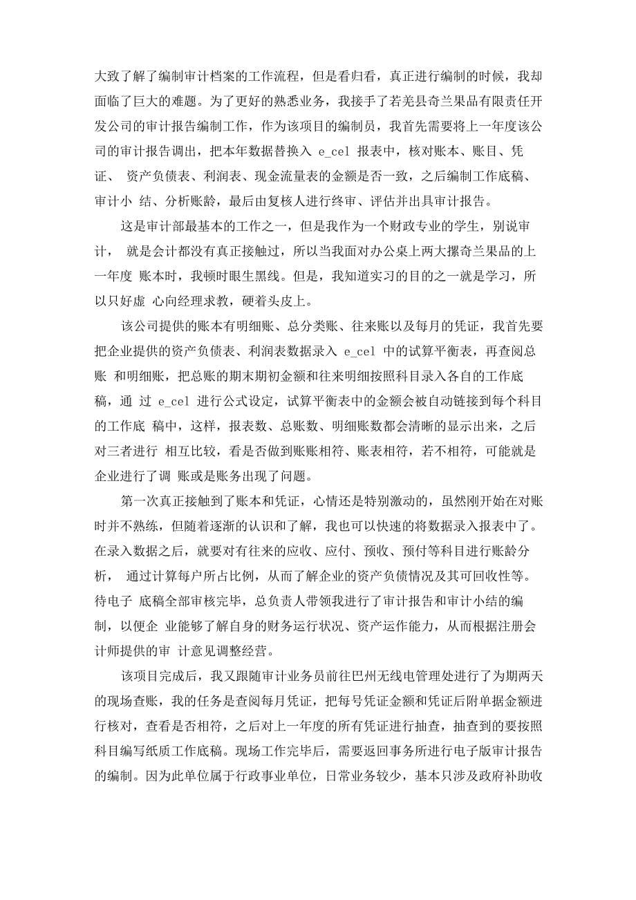 会计实习工作总结_第5页