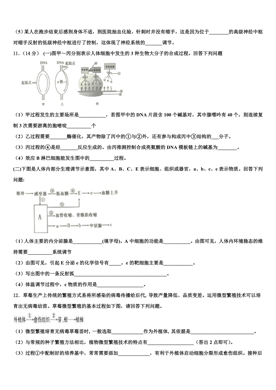 江苏省无锡市市北高级中学2023年高二生物第二学期期末质量跟踪监视试题（含解析）.doc_第3页