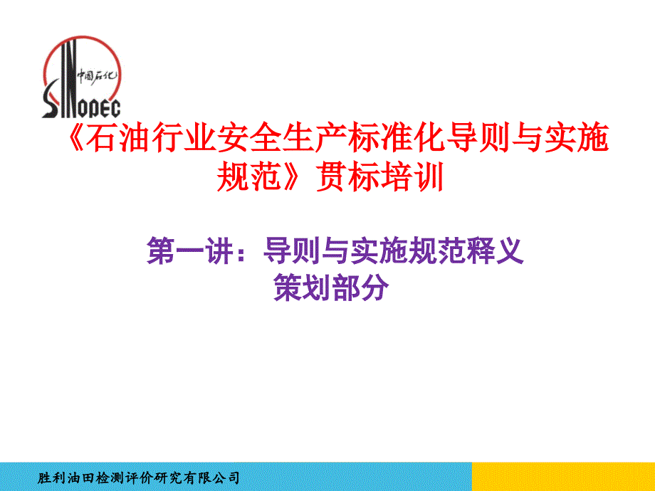 石油行业安全生产标准化导则与实施规范_第1页