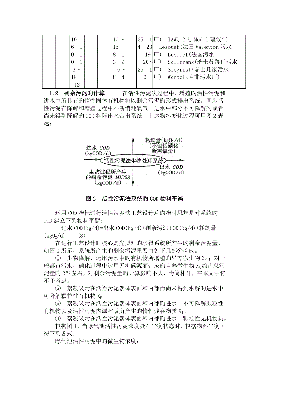 利用COD指标进行活性污泥法系统的设计_第4页