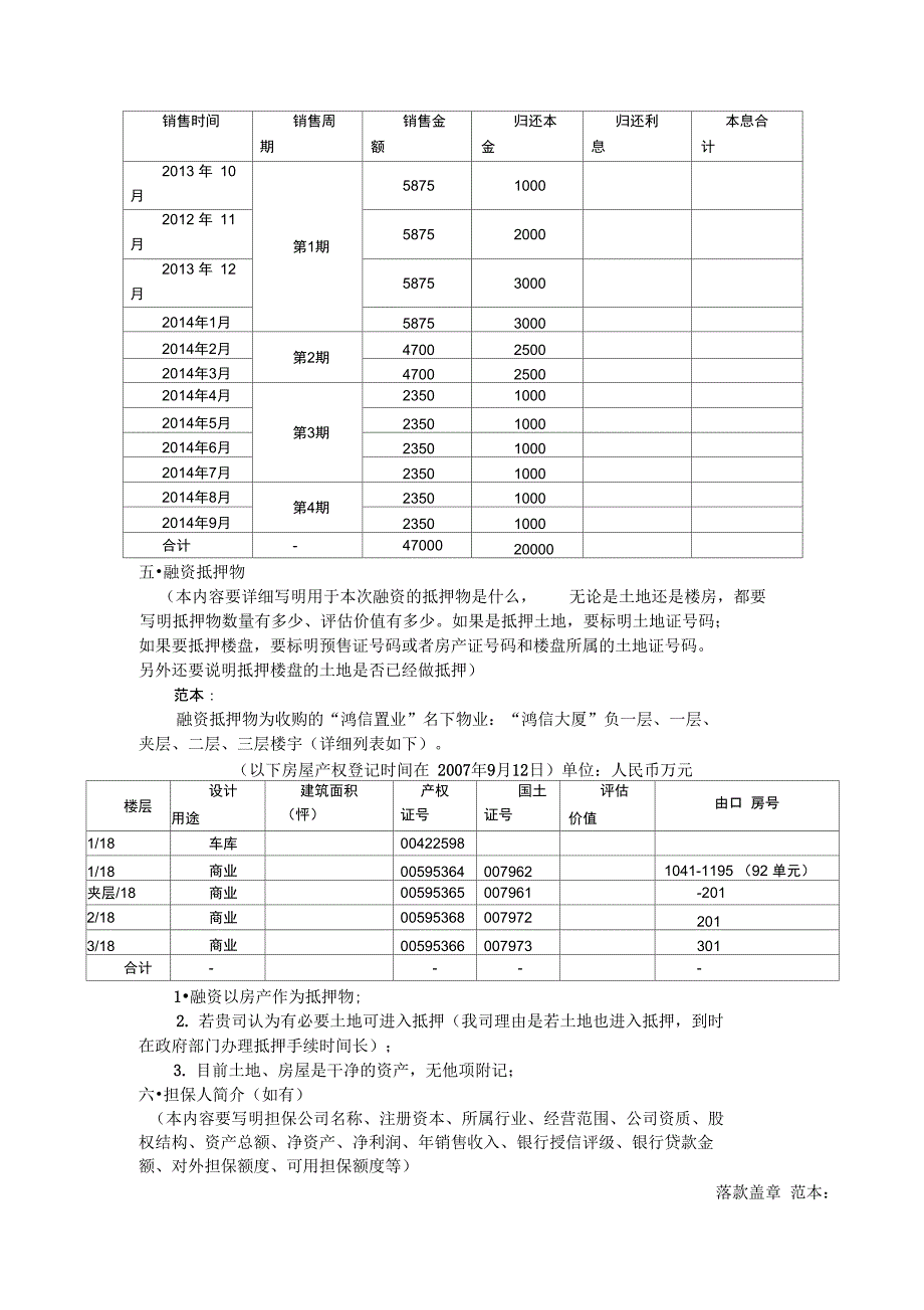 企业融资申请书参考样本_第4页