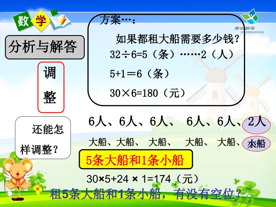 人教版四年级下册租船问题课件_第4页