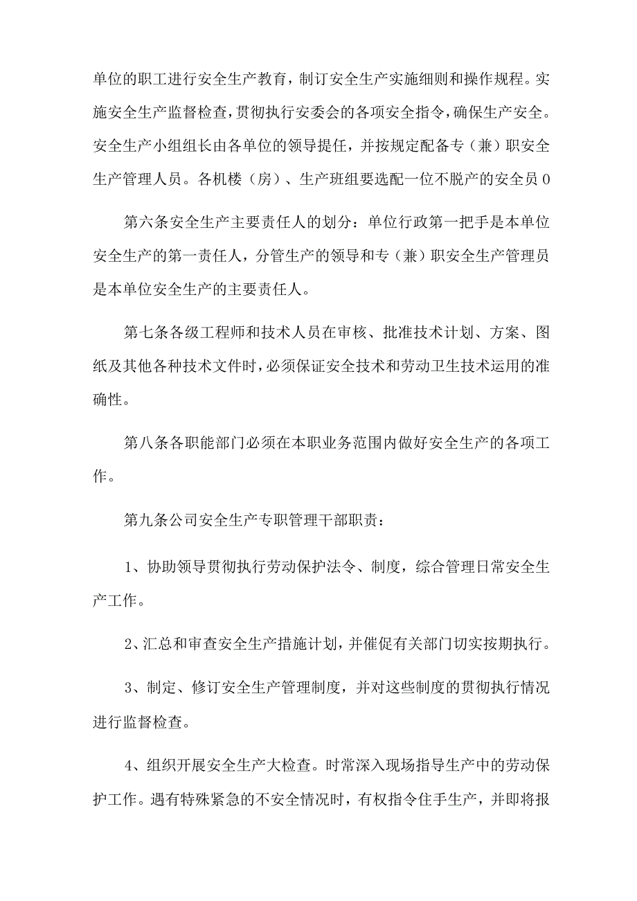 公司安全生产规章制度_第5页