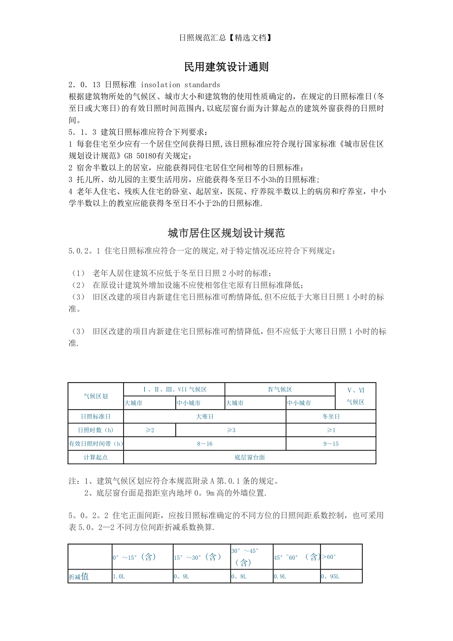 日照规范汇总【精选文档】_第1页