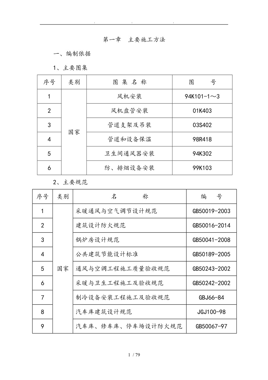 多联机空调工程施工设计方案_第1页