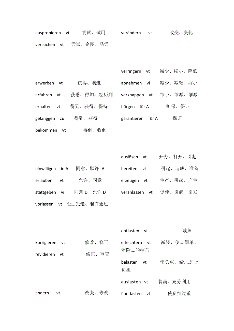 德语词汇常见动词_第3页