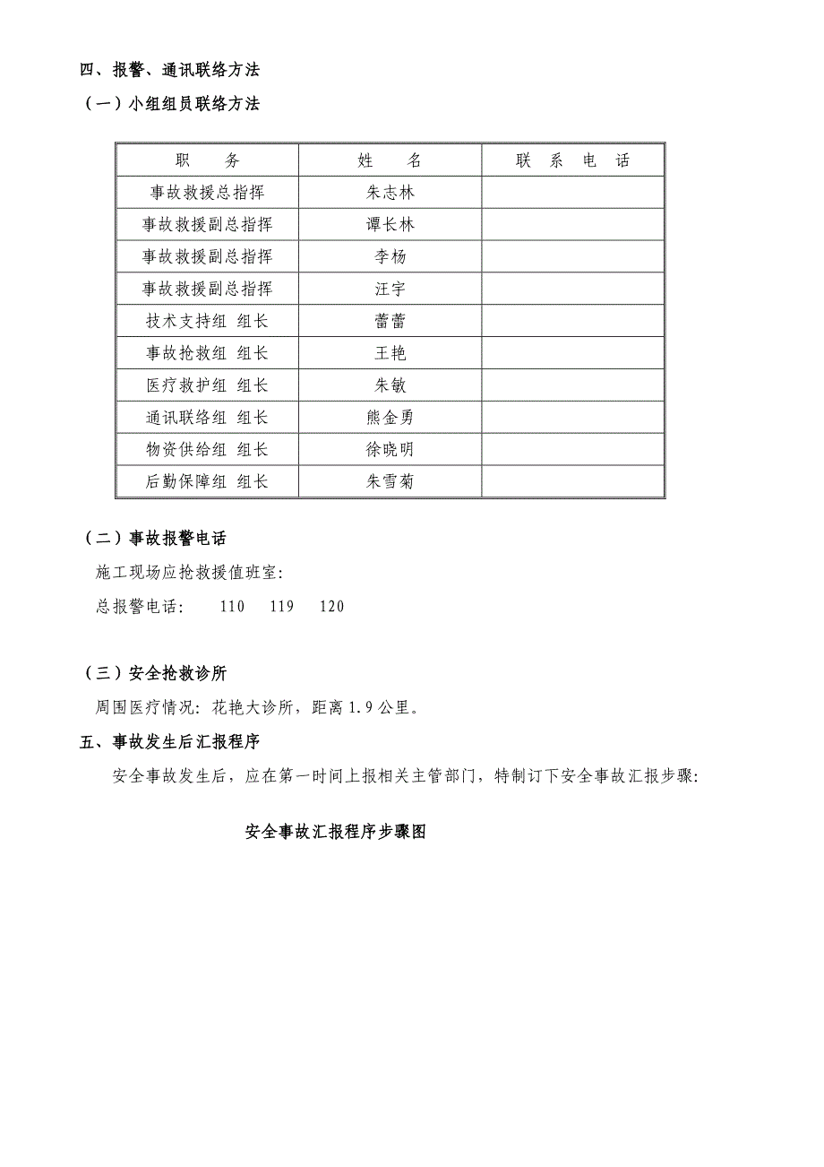 综合项目施工现场安全事故应急专项预案范文.doc_第4页