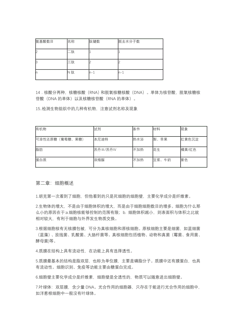 浙科版生物必修一知识点整理_第3页