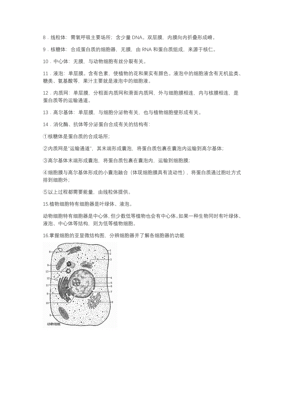 浙科版生物必修一知识点整理_第4页