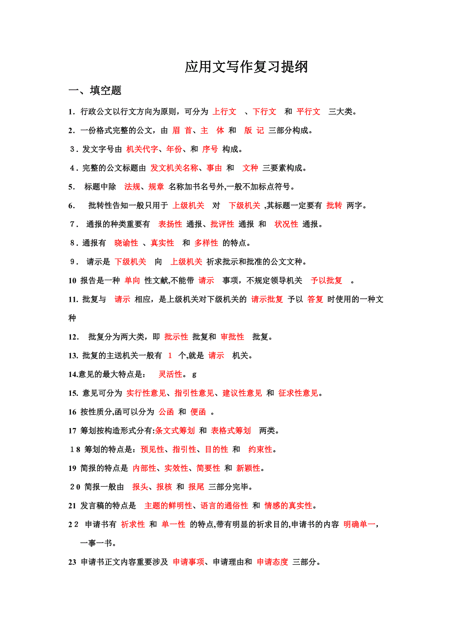 应用文写作复习提要_第1页