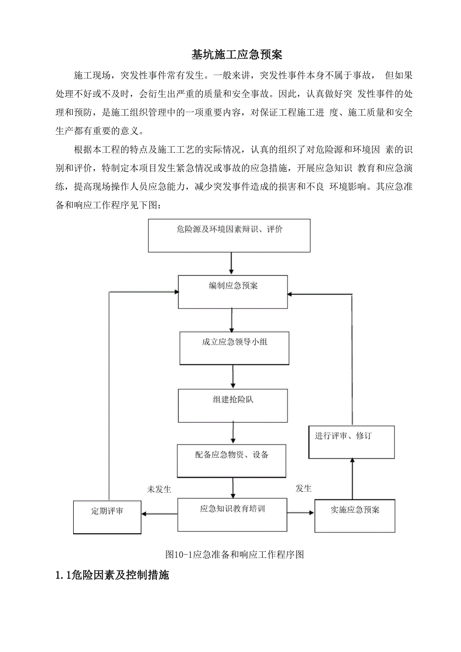 基坑施工应急预案_第1页