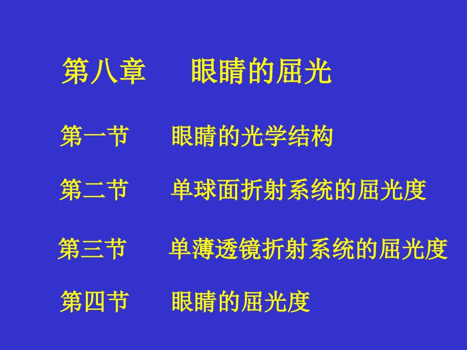 第八章眼睛的屈光名师编辑PPT课件_第1页