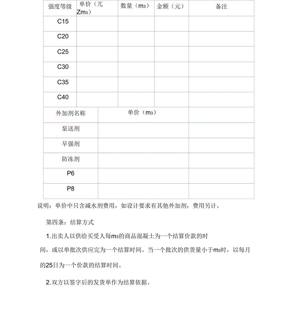 商品混凝土买卖合同版_第3页