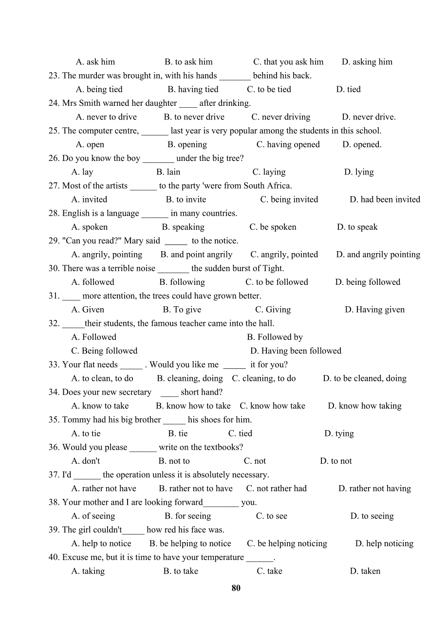 语法复习2：非谓语动词(二).doc_第4页