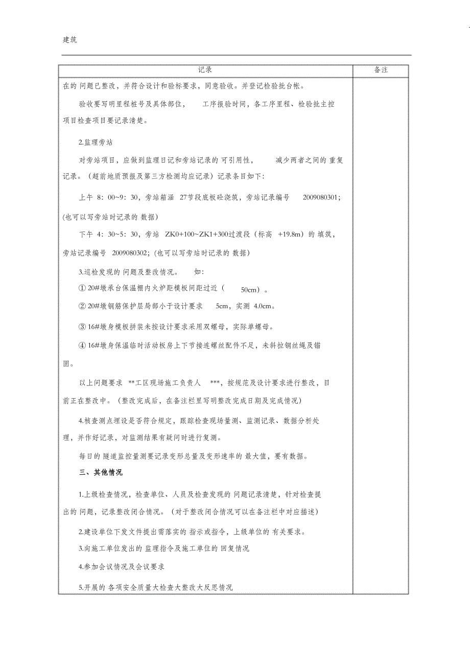 （完整版）监理日记(样本)_第5页