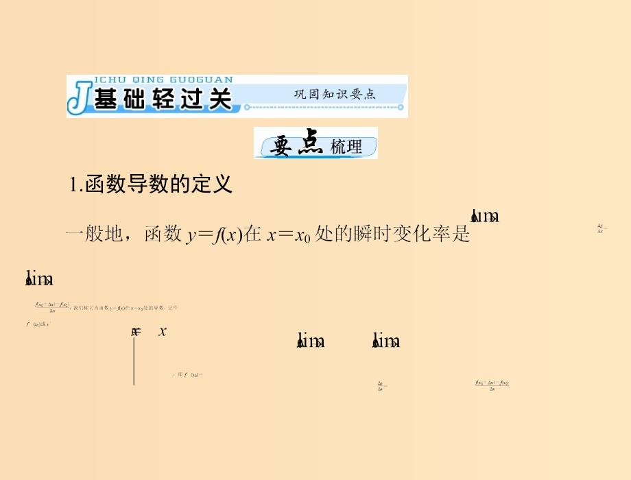 2019版高考数学一轮复习第二章函数导数及其应用第15讲导数的意义及运算配套课件理.ppt_第3页