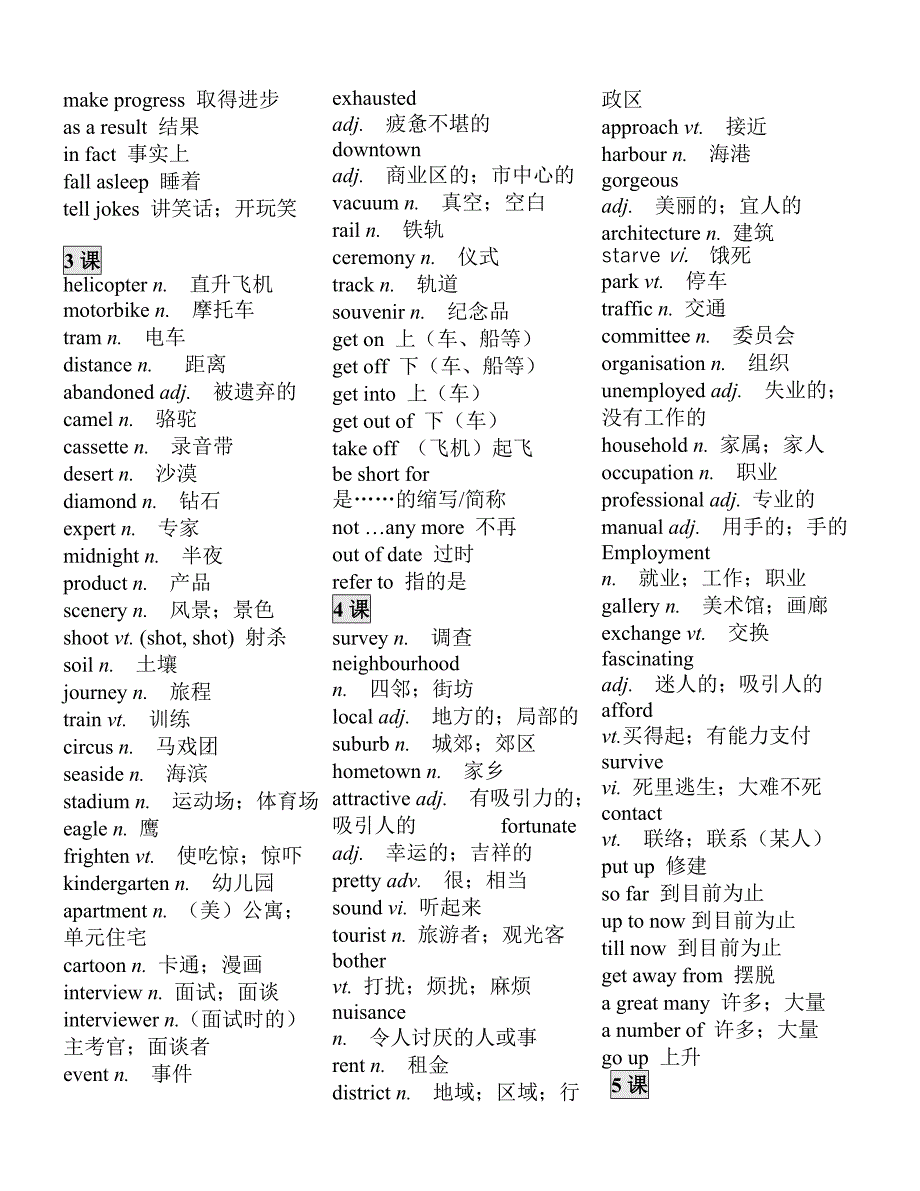 外研版高中英语必修一全部单词_第2页