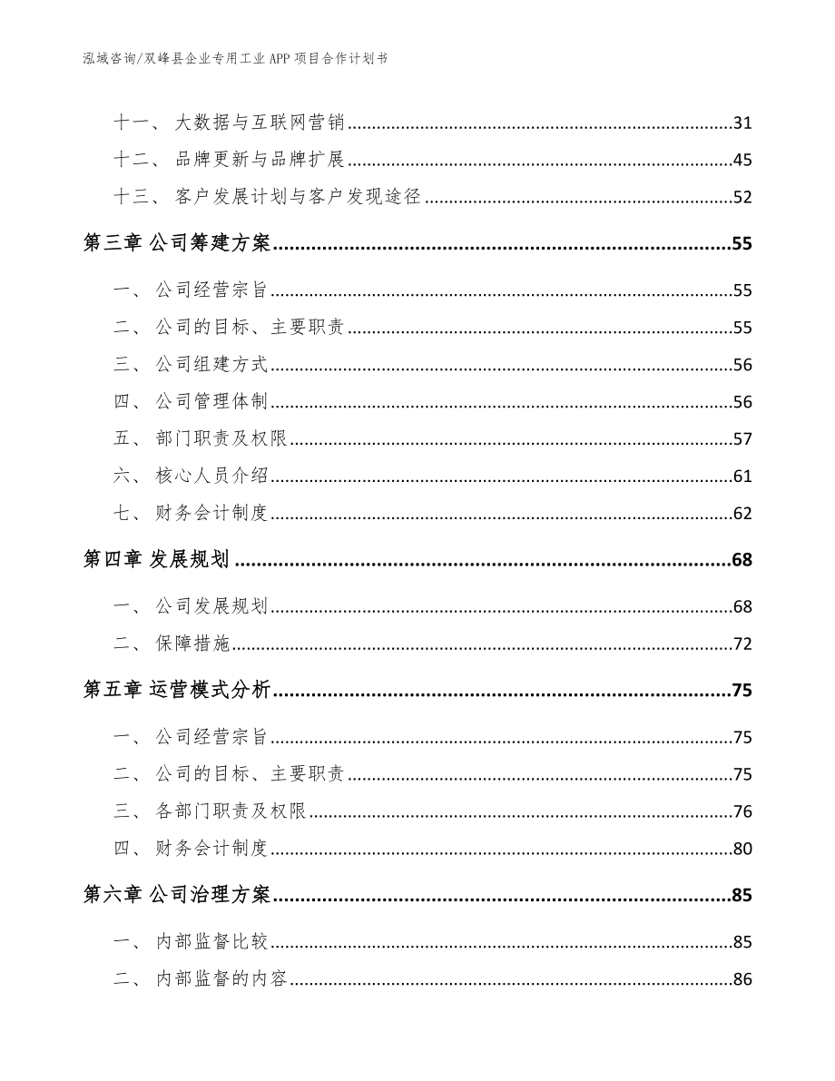 双峰县企业专用工业APP项目合作计划书范文模板_第2页