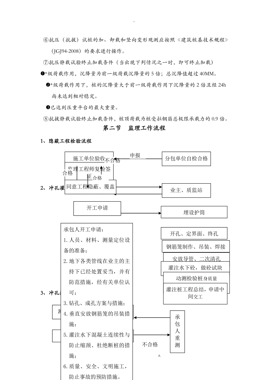 冲孔灌注桩监理实施细则_第4页