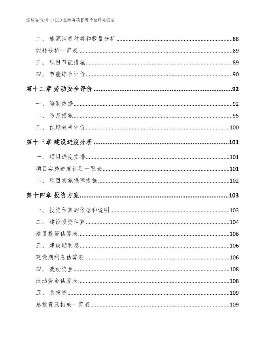 中山LED显示屏项目可行性研究报告【参考模板】_第5页