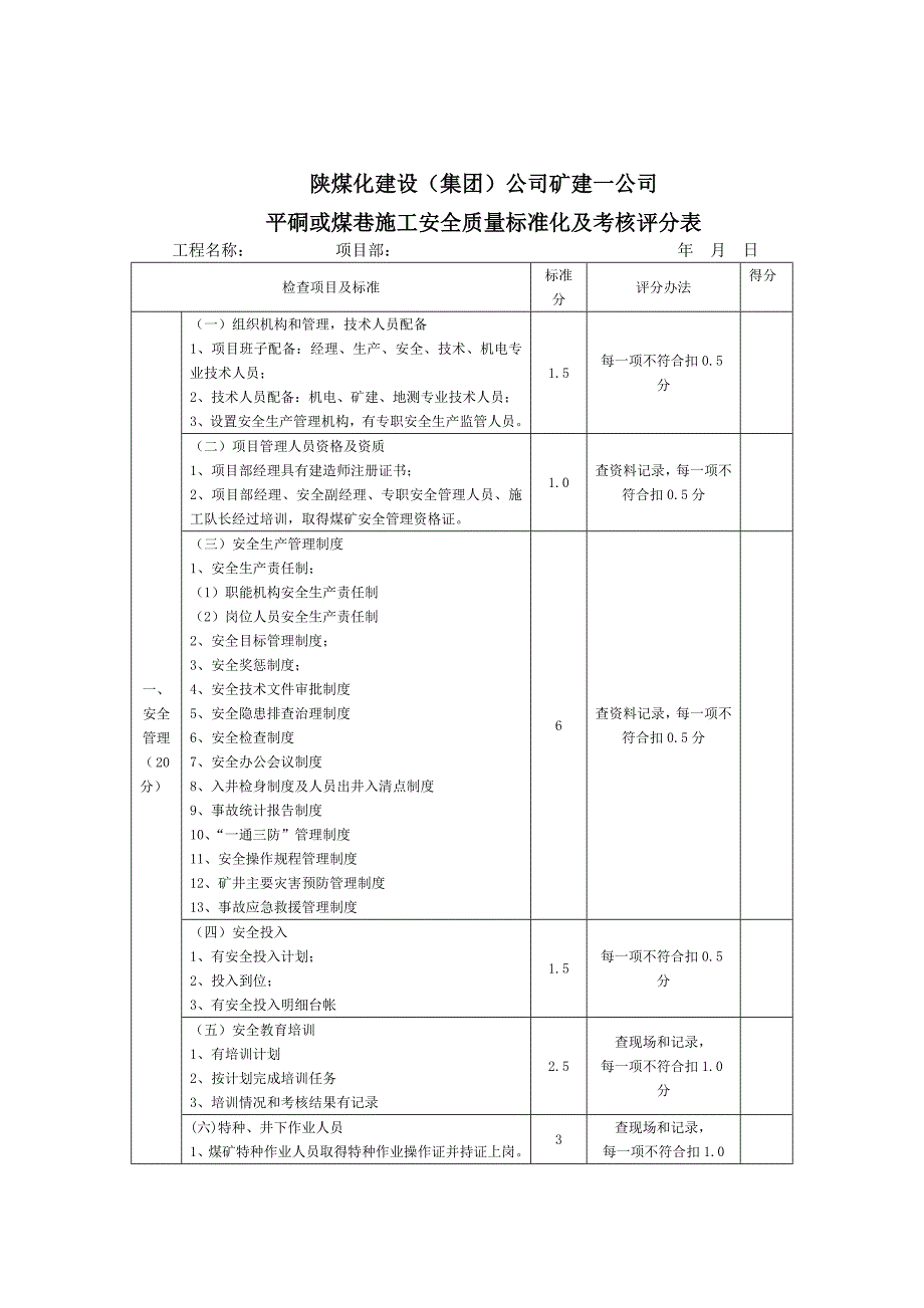 质量标准化表格Word_第3页