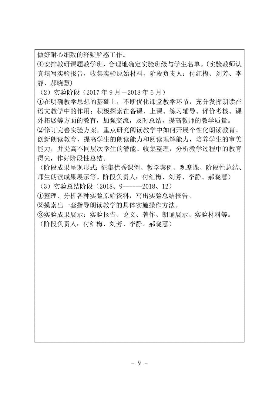 小学低年级学生朗读习惯培养的策略研究课题立项申报书.doc_第5页