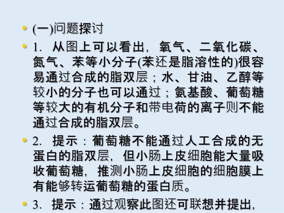 辽宁省沈阳市二十一中高中生物人教版必修一课件： 4.3物质跨膜运输的方式_第5页