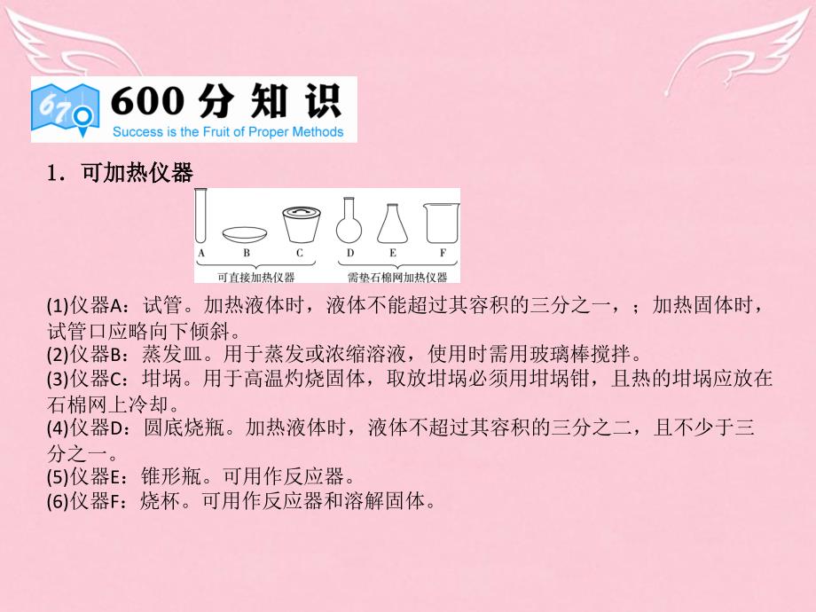 理想树600分考点 700分考法】2016届高考化学二轮复习 专题25 化学常用仪器和基本操作课件_第4页