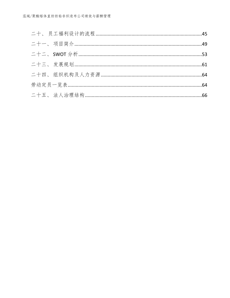 聚酯熔体直纺纺粘非织造布公司绩效与薪酬管理（范文）_第2页