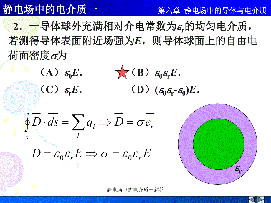 静电场中的电介质一解答课件_第2页