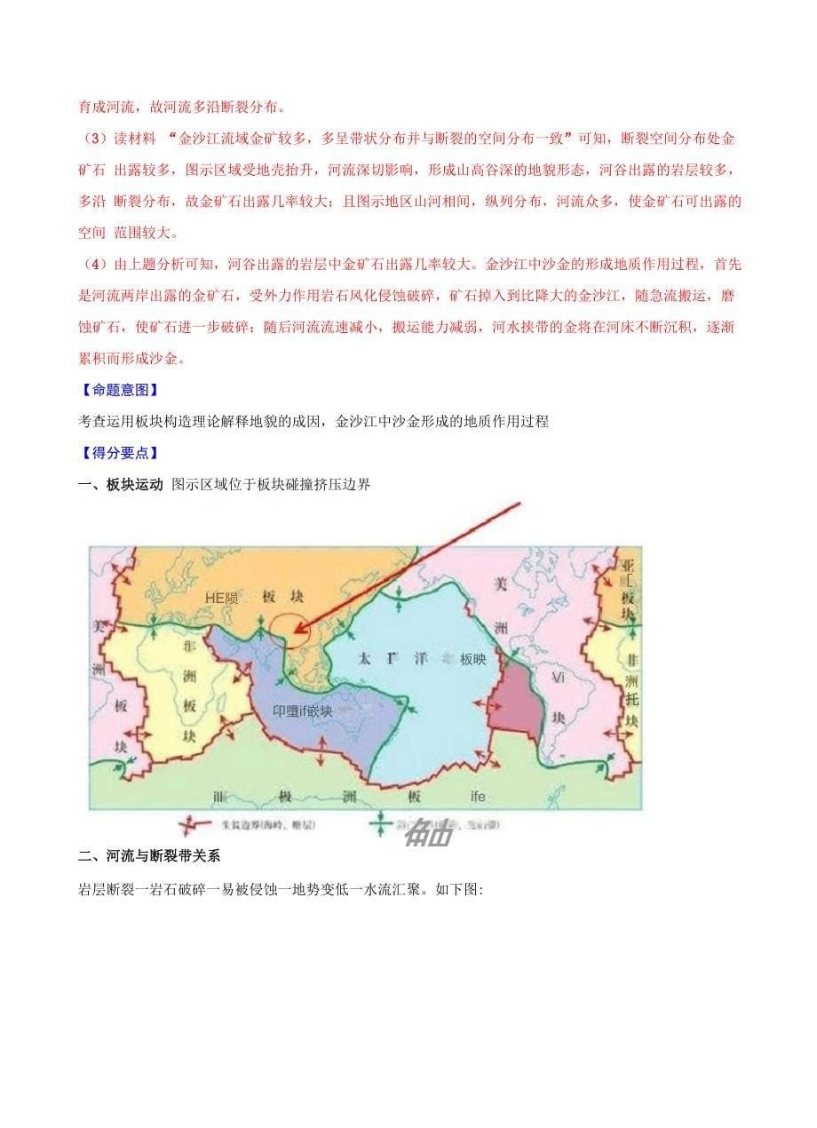 专题02 以玄武岩台地、金沙江沙金探究地质地貌的演化过程_第5页