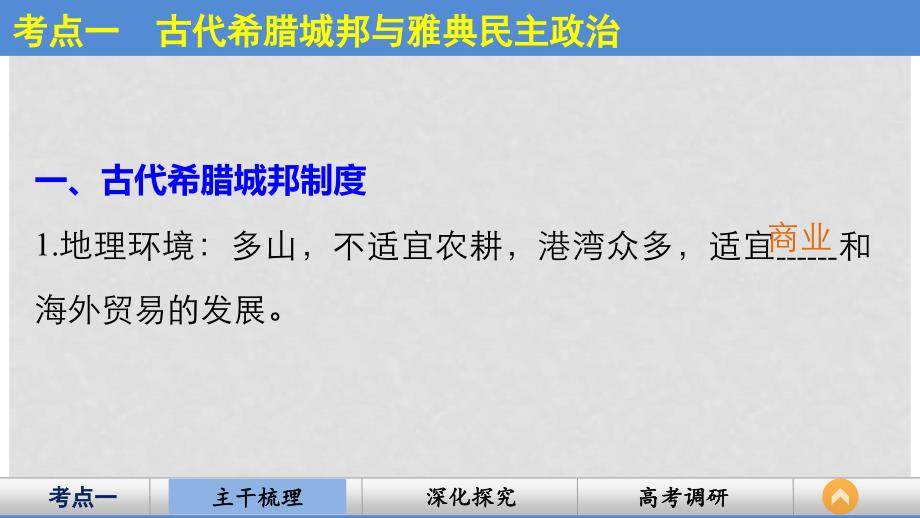 高考历史一轮复习 第二单元 第3讲 古代希腊民主政治和罗马法课件 岳麓版必修1_第3页