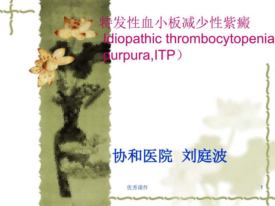 特发性血小板减少性紫癜本科内5【医疗资料】